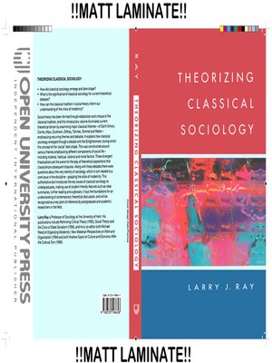 cover image of Theorizing Classical Sociology